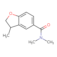 Chemical structure of N,N,3-trimethyl-2,3-dihydro-1-benzofuran-5-carboxamide - CSSB01385229677