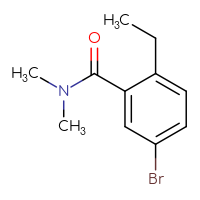 Chemical structure of 5-bromo-2-ethyl-N,N-dimethylbenzamide - CSSB00021384831