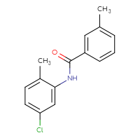 Chemical structure of N-(5-chloro-2-methylphenyl)-3-methylbenzamide - CSSB00046154940