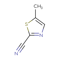 Chemical structure of 5-methyl-1,3-thiazole-2-carbonitrile - CSSB00000102303