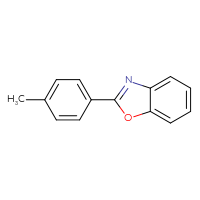 Chemical structure of 2-(4-methylphenyl)-1,3-benzoxazole - CSSB00000015840
