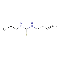 Chemical structure of 3-(but-3-en-1-yl)-1-propylthiourea - CSSB00113742259