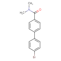 Chemical structure of 4'-bromo-N,N-dimethyl-[1,1'-biphenyl]-4-carboxamide - CSSB01432919557