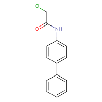 Chemical structure of N-{[1,1'-biphenyl]-4-yl}-2-chloroacetamide - CSSB00000261189