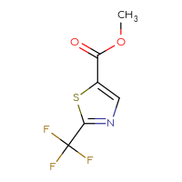 Chemical structure of methyl 2-(trifluoromethyl)-1,3-thiazole-5-carboxylate - CSSB00012340241