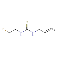 Chemical structure of 1-(2-fluoroethyl)-3-(prop-2-en-1-yl)thiourea - CSSB00015375561
