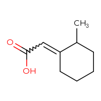 Chemical structure of 2-(2-methylcyclohexylidene)acetic acid - CSSB00011240648