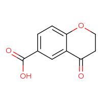 Chemical structure of 4-oxo-3,4-dihydro-2H-1-benzopyran-6-carboxylic acid - CSSB00000110341
