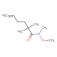 Chemical structure of N-methoxy-N,2,2-trimethylhex-5-enamide - CSSB00135412971