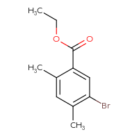 Chemical structure of ethyl 5-bromo-2,4-dimethylbenzoate - CSSB00012360142