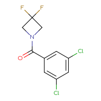 Chemical structure of 1-(3,5-dichlorobenzoyl)-3,3-difluoroazetidine - CSSB01994806378