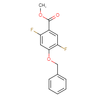 Chemical structure of methyl 4-(benzyloxy)-2,5-difluorobenzoate - CSSB00043112014