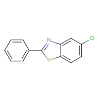 Chemical structure of 5-chloro-2-phenyl-1,3-benzothiazole - CSSB00000020749