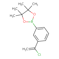 Chemical structure of 2-[3-(1-chloroethenyl)phenyl]-4,4,5,5-tetramethyl-1,3,2-dioxaborolane - CSSB00010712980