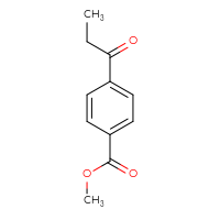 Chemical structure of methyl 4-propanoylbenzoate - CSSB00000687184