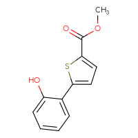 Chemical structure of methyl 5-(2-hydroxyphenyl)thiophene-2-carboxylate - CSSB00020965674
