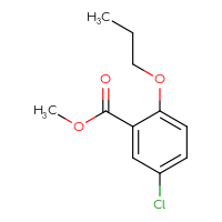 Chemical structure of methyl 5-chloro-2-propoxybenzoate - CSSB00052872166