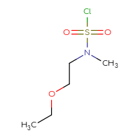 Chemical structure of N-(2-ethoxyethyl)-N-methylsulfamoyl chloride - CSSB00012852958
