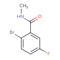 Chemical structure of 2-bromo-5-fluoro-N-methylbenzamide - CSSB00000206232