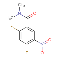 Chemical structure of 2,4-difluoro-N,N-dimethyl-5-nitrobenzamide - CSSB00005883168