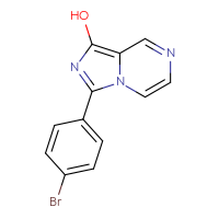 Chemical structure of 3-(4-bromophenyl)imidazo[1,5-a]pyrazin-1-ol - CSSB00026438092
