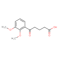 Chemical structure of 5-(2,3-dimethoxyphenyl)-5-oxopentanoic acid - CSSB00020572020