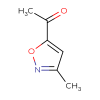Chemical structure of 1-(3-methyl-1,2-oxazol-5-yl)ethan-1-one - CSSB00011246055