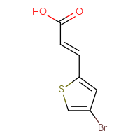 Chemical structure of (2E)-3-(4-bromothiophen-2-yl)prop-2-enoic acid - CSSB00102601599