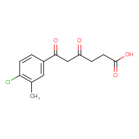 Chemical structure of 6-(4-chloro-3-methylphenyl)-4,6-dioxohexanoic acid - CSSB21432513700