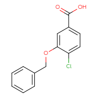 Chemical structure of 3-(benzyloxy)-4-chlorobenzoic acid - CSSB00010114084
