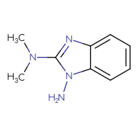 Chemical structure of N2,N2-dimethyl-1H-1,3-benzodiazole-1,2-diamine - CSSB00000011064