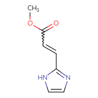 Chemical structure of methyl 3-(1H-imidazol-2-yl)prop-2-enoate - CSSB00116331880