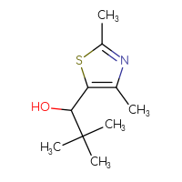 Chemical structure of 1-(2,4-dimethyl-1,3-thiazol-5-yl)-2,2-dimethylpropan-1-ol - CSSB00014331709