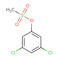 Chemical structure of 3,5-dichlorophenyl methanesulfonate - CSSB00015446303