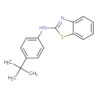 Chemical structure of N-(4-tert-butylphenyl)-1,3-benzothiazol-2-amine - CSSB00020652112