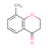 Chemical structure of 8-methyl-3,4-dihydro-2H-1-benzopyran-4-one - CSSB00000744394
