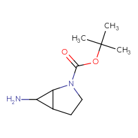 Chemical structure of tert-butyl 6-amino-2-azabicyclo[3.1.0]hexane-2-carboxylate - CSSB00000144006