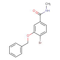 Chemical structure of 3-(benzyloxy)-4-bromo-N-methylbenzamide - CSSB02495350871