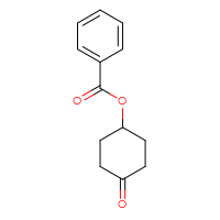Chemical structure of 4-oxocyclohexyl benzoate - CSSB00009996452