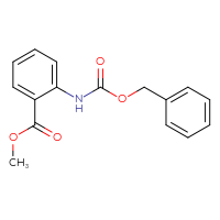 Chemical structure of methyl 2-{[(benzyloxy)carbonyl]amino}benzoate - CSSB00000152670