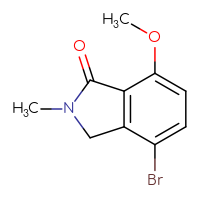Chemical structure of 4-bromo-7-methoxy-2-methyl-2,3-dihydro-1H-isoindol-1-one - CSSB00021003987