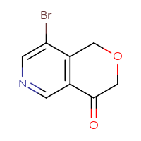 Chemical structure of 8-bromo-1H,3H,4H-pyrano[4,3-c]pyridin-4-one - CSSB00160480783