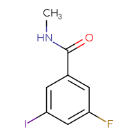 Chemical structure of 3-fluoro-5-iodo-N-methylbenzamide - CSSB06750150753