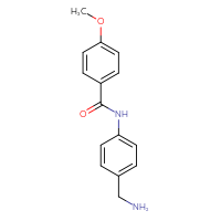 Chemical structure of N-[4-(aminomethyl)phenyl]-4-methoxybenzamide - CSSB00020654000