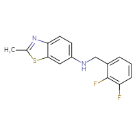Chemical structure of N-[(2,3-difluorophenyl)methyl]-2-methyl-1,3-benzothiazol-6-amine - CSSB00045099802