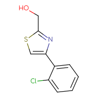 Chemical structure of [4-(2-chlorophenyl)-1,3-thiazol-2-yl]methanol - CSSB00011775515
