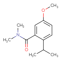 Chemical structure of 5-methoxy-N,N-dimethyl-2-(propan-2-yl)benzamide - CSSB00045364548
