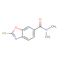 Chemical structure of N,N-dimethyl-2-sulfanyl-1,3-benzoxazole-6-carboxamide - CSSB00103307976