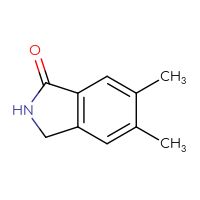 Chemical structure of 5,6-dimethyl-2,3-dihydro-1H-isoindol-1-one - CSSB00000092605