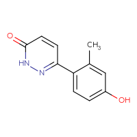 Chemical structure of 6-(4-hydroxy-2-methylphenyl)-2,3-dihydropyridazin-3-one - CSSB02517941653
